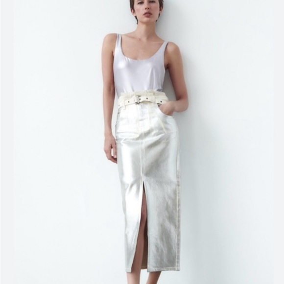 Zara silver 💿👙 one piece swimsuit - Picture 4 of 4